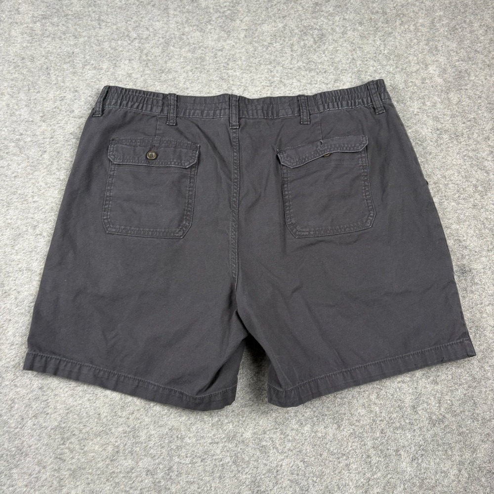 St. John's Bay Cargo Shorts Mens 42 Gray Cotton Elastic Waist Utility Outdoor - Picture 6 of 12